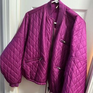 Free People Cropped Quilted Jacket Small